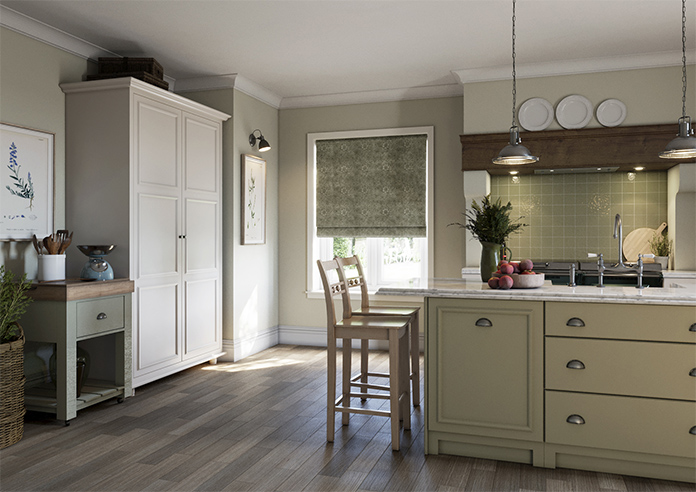 William Morris At Home Marigold Velvet, Sage - Twist&Fit Roman Blind - Image 7